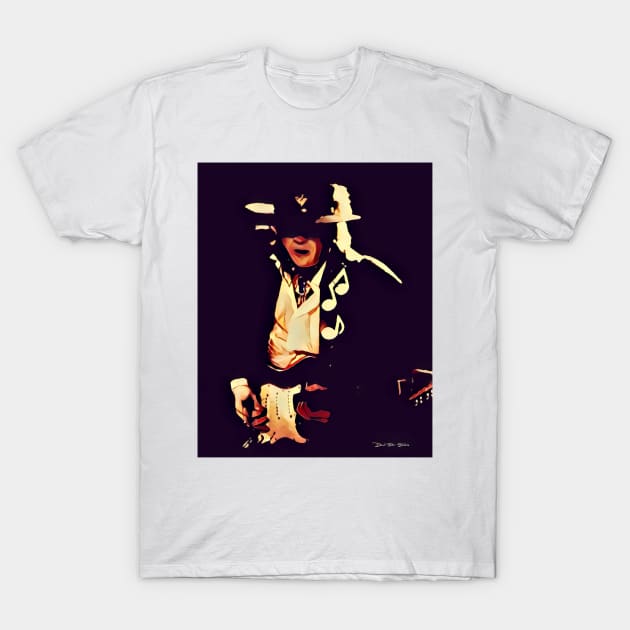 Caught In The Crossfire - SRV - Graphic 4 T-Shirt by davidbstudios